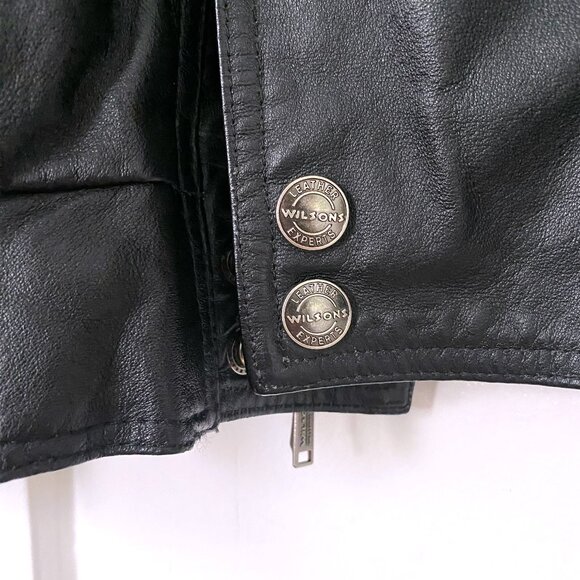 Vintage Black Leather Utility Jacket – Oversized Fit (Men’s L / Unisex) - Picture 5 of 12